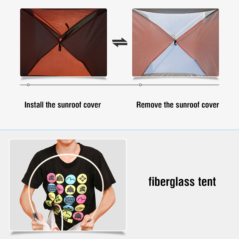 Cheap Goat Tents Quick Automatic Opening Tents Outdoor Camping Backpacking Tent for 3 4 Persons Camp Equipment for Family Picnic   